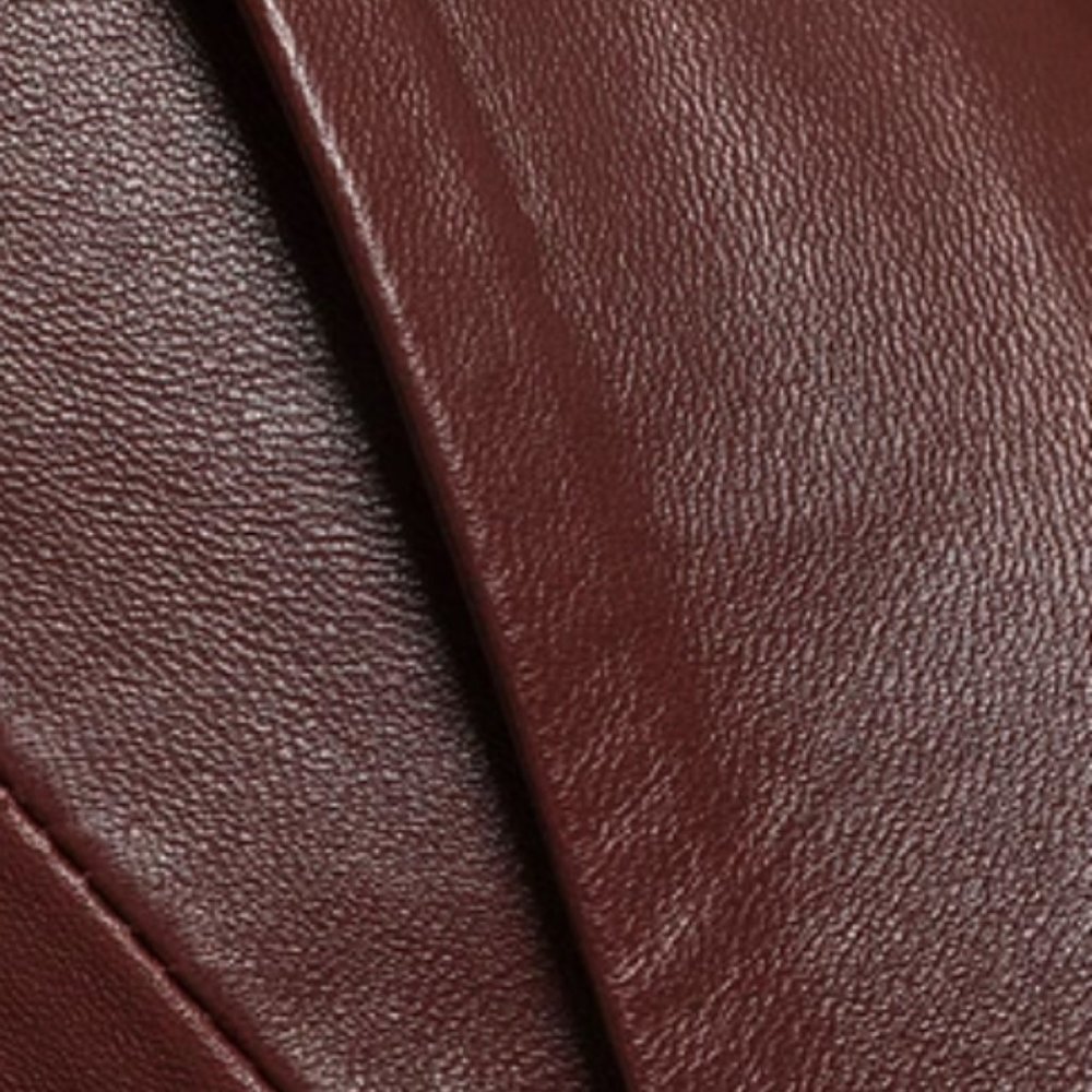 Muuaba Impala brown leather mini skirt - Picture 4 of 4